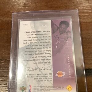Kobe Bryant Upper Deck Trading Card